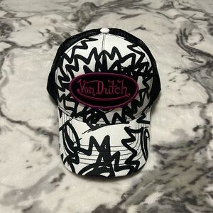 Von Dutch all over graffiti trucker hat